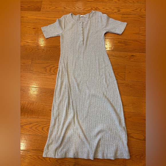 Stitchdrop Grey Cotton Maxi Dress – Size XL - Picture 1 of 4